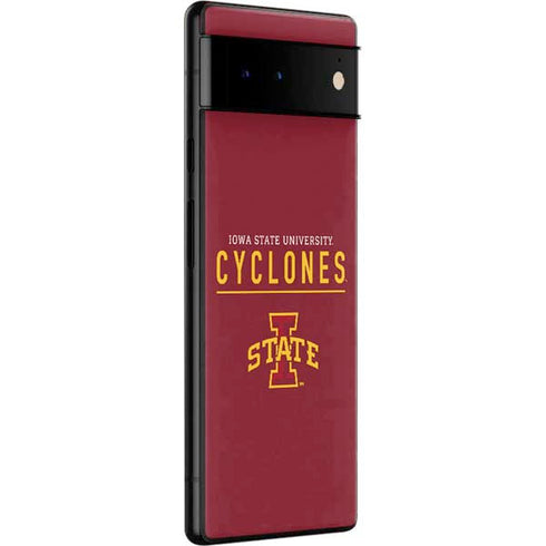 Iowa State University Athletic Text Google Pixel 6 Skin
